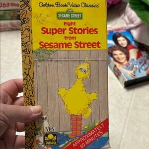 Sesame Street Yellow Big Bird VHS Cover